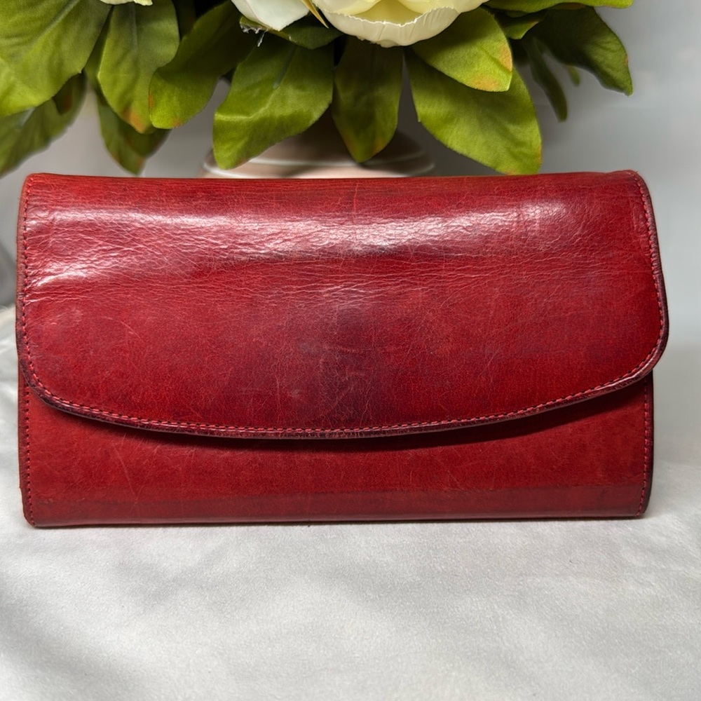 Vintage Coach Water Buffalo slim wallet